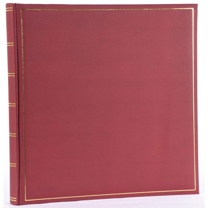 Henzo Álbum de fotos CHAMPAGNE burdeos 35x35 cm 70 páginas blancas