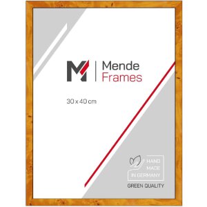 Marco de fotos de madera MendeFrames H14B – Decoración de raíz (claro u oscuro) 15mm hasta 40x50 cm