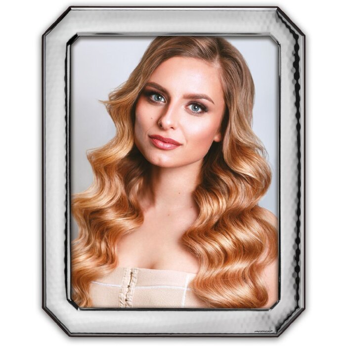 Marco de fotos de metal Acerra Plata 10x15 15x20 cm Plateado Brillante