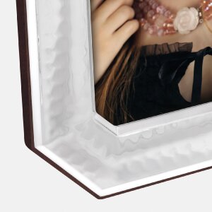 Marco de fotos de metal Acerra Plata 10x15 15x20 cm Plateado Brillante