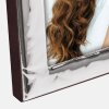 Marco de fotos Crotone ZEP plateado brillante de metal 10x15 13x18 cm con soporte
