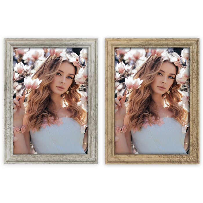 Marco de fotos ZEP Namur Madera Marrón o Blanco 10x15 13x18 15x20 cm