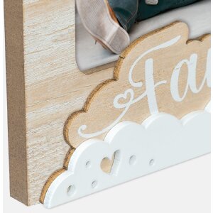Marco de fotos de madera ZEP Famiglia Blanco 13x18 cm o 15x20 cm Formato horizontal