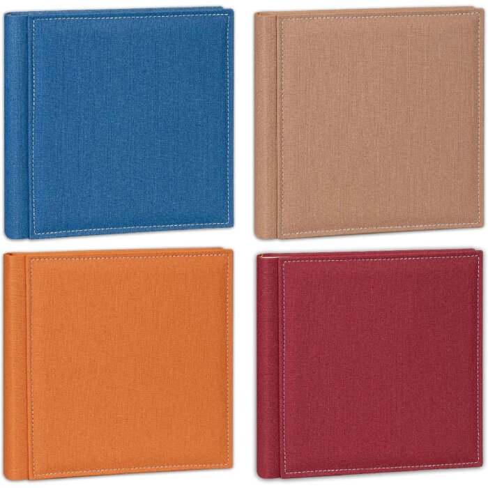 Álbum de Fotos Cesare Encuadernado 60 Páginas Aspecto Lino Varias Dimensiones