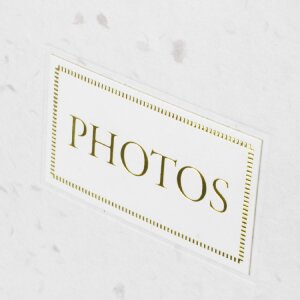 ZEP Álbum de fotos Sophie Papel de arroz Blanco o Negro 24x24 32x32 cm Grabado dorado