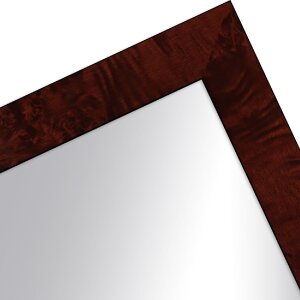 Espejo de pared MendeFrames H14D con decoración de raíz oscura 70x70 cm