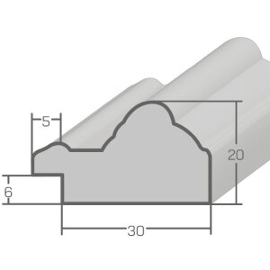MendeFrames H015 Espejo de Pared con Borde Dorado Marrón 25x38 cm
