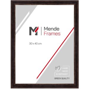 Marco de fotos de madera MendeFrames H025 Negro 20x60 cm...