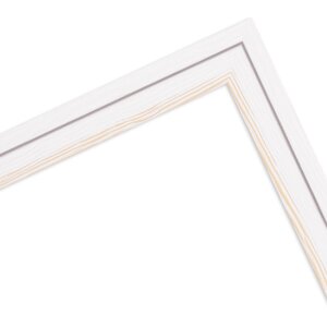 Marco de fotos de madera MendeFrames H025 blanco 25x38 cm con cristal decorativo
