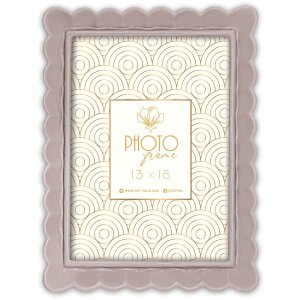 Marco de fotos ZEP HERVE de resina Blanco Taupe Marrón 10x15 13x18 15x20 cm