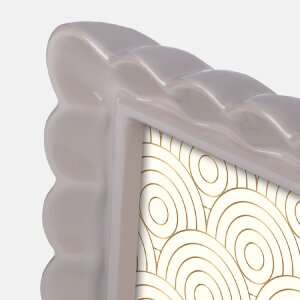 Marco de fotos ZEP HERVE de resina Blanco Taupe Marrón 10x15 13x18 15x20 cm