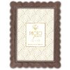 Marco de fotos ZEP HERVE de resina Blanco Taupe Marrón 10x15 13x18 15x20 cm