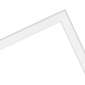 Marco de fotos de madera MendeFrames H080 Blanco 20x40 cm Vidrio de museo