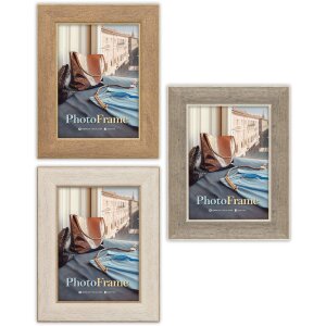 Marco de fotos ZEP OLBIA Aspecto Madera 10x15 hasta 30x40...