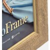 Marco de fotos ZEP OLBIA Aspecto Madera 10x15 hasta 30x40 cm Marrón Gris Blanco Marco de Cristal