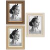 Marco de fotos Sydney Marrón Natural Blanco 10x15 13x18 15x20 cm Cristal