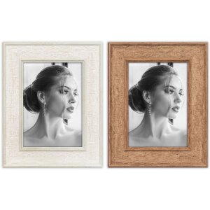 Marco de fotos Perth Blanco Natural 10x15 13x18 15x20 cm...