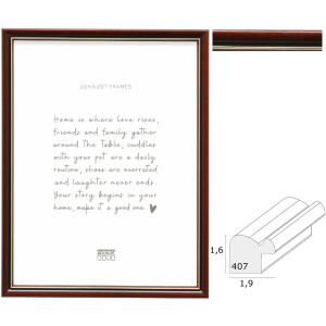 Deknudt S407H2 Marco de fotos de madera marrón...