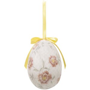 Clayre & Eef 65908 Decoración Colgante Huevo Set de 6 Ø 7x10 cm