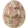 Ei de decoración de cerámica Clayre & Eef 6CE1415S Ø 7x9 cm Beige Rosa