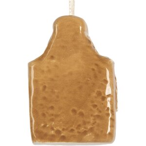 Clayre & Eef 6CE2353 Adorno Casa Cerámica Marrón Blanco 4x3x6 cm