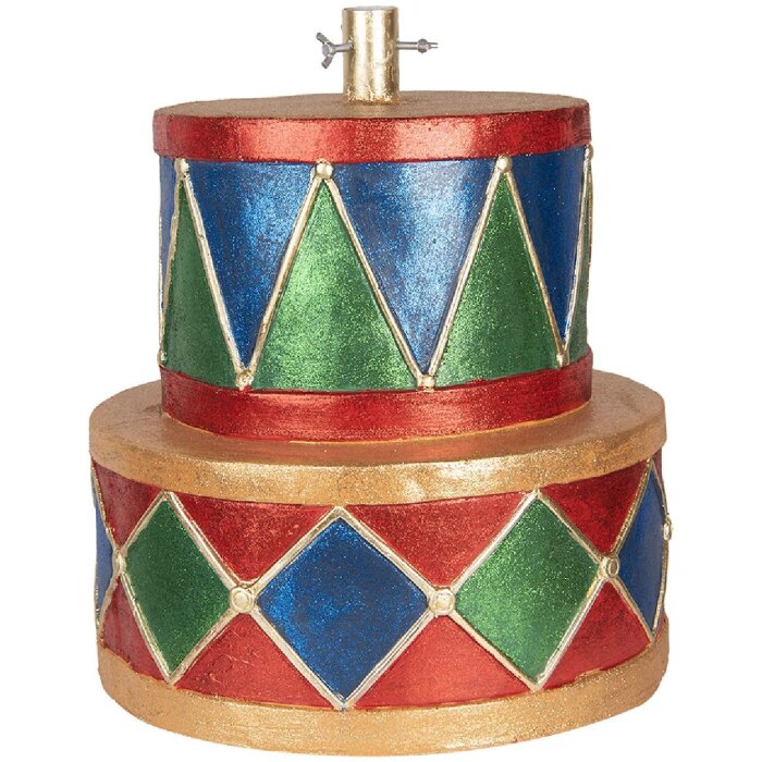 Clayre & Eef 6MG0151 Soporte para árbol de Navidad Ø 40x46 cm Azul Verde