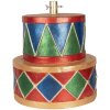 Clayre & Eef 6MG0151 Soporte para árbol de Navidad Ø 40x46 cm Azul Verde