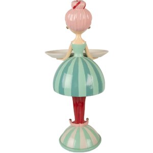 Decoración de niño con cuenco Clayre & Eef 18x16x38 cm Azul/Blanco 6PR5795