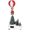 Decoración de árbol de Navidad Clayre & Eef con LED verde blanco 17x13x32 cm