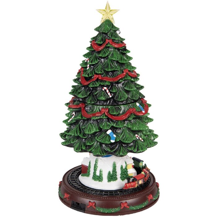 Árbol de Navidad con LED Clayre & Eef 6PR5874 Verde/ROJO 24x46 cm