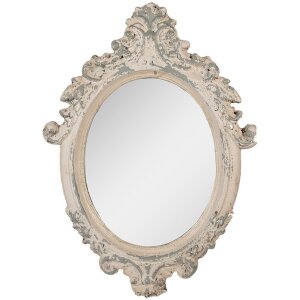 Espejo de pared Clayre & Eef 46x3x64 cm Beige Gris