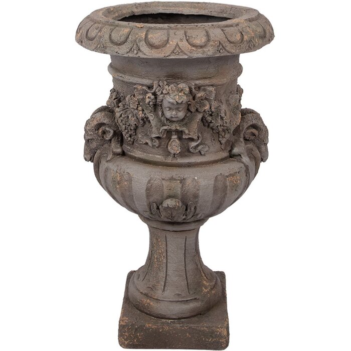 Maceta decorativa Clayre & Eef Grau 40x38x64 cm