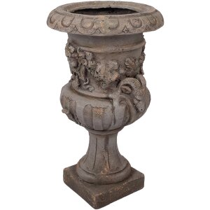 Maceta decorativa Clayre & Eef Grau 40x38x64 cm