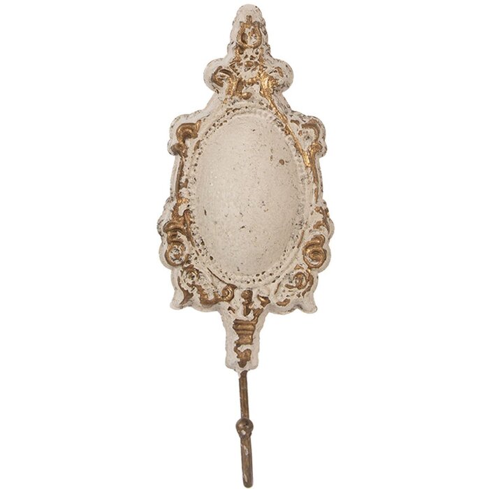 Ganchos de pared Clayre & Eef 6Y5982 12x4x31 cm beige rústico