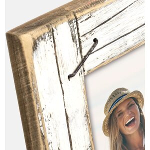 Marco de fotos ZEP Horn Madera Blanco Vintage 13x18 cm o 15x20 cm