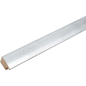 Marco de fotos Deknudt S54SD3 Plata Madera Cristal Transparente en 6 Tamaños