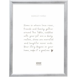 Marco de fotos Deknudt S54SD3 Plata Madera Cristal Transparente en 6 Tamaños