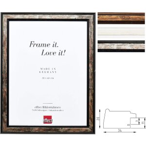 Marco de fotos Profil 64 Madera maciza barnizado 6 veces...