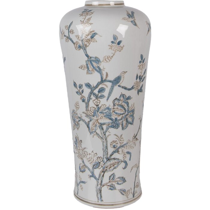 Vaso de cerámica Clayre & Eef 6CE2375 Ø 17x39 cm