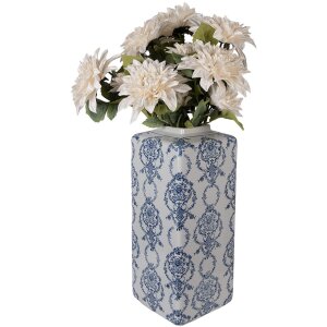 Clayre & Eef 6CE2388L Maceta Decorativa con Tapa 16x16x41 cm