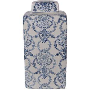 Clayre & Eef 6CE2388S Maceta Decorativa con Tapa...