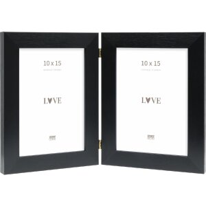 Marco doble Deknudt S41VH2 Negro 2x10x15 cm Vidrio...