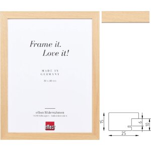 Marco de fotos de madera Profil 71 Roble – varios...