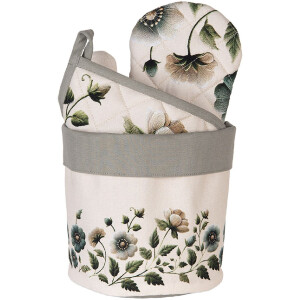 Cestillo para pan Clayre & Eef GTB50 Ø 15x16 cm Beige-Verde