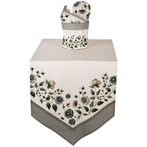 Cestillo para pan Clayre & Eef GTB50 Ø 15x16 cm Beige-Verde