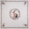 Mantel para mesa Clayre & Eef EWC01 100x100 cm algodón con estampado de conejo primavera Pascua