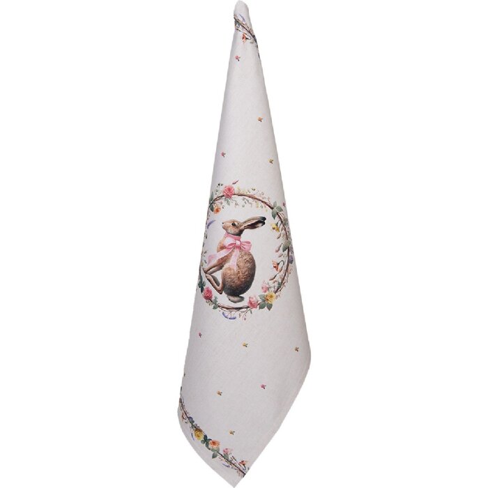 Toalla de cocina Clayre & Eef EWC42 50x70 cm Beige-Braun