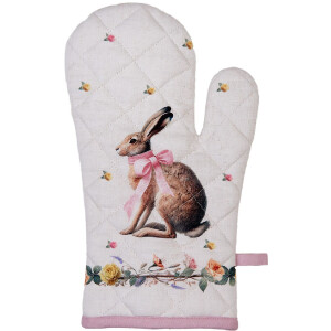 Guante de horno Clayre & Eef EWC44 18x30 cm Beige-Braun