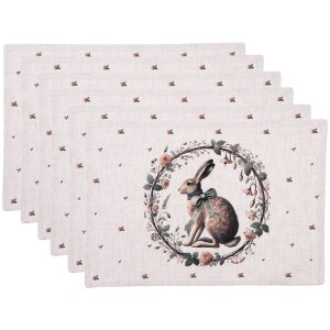 Conjunto de mesa Clayre & Eef NLE40 6 piezas 48x33 cm...