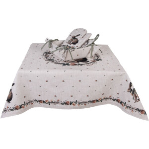 Guante para horno Clayre & Eef NLE44 18x30 cm Beige-Braun